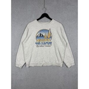 Parks Project Tahoe National Forest Crewneck Sweatshirt Size XL Womens Gray